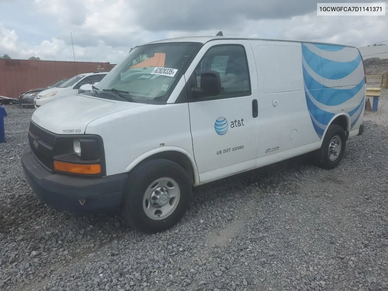 2013 Chevrolet Express G2500 VIN: 1GCWGFCA7D1141371 Lot: 62828335
