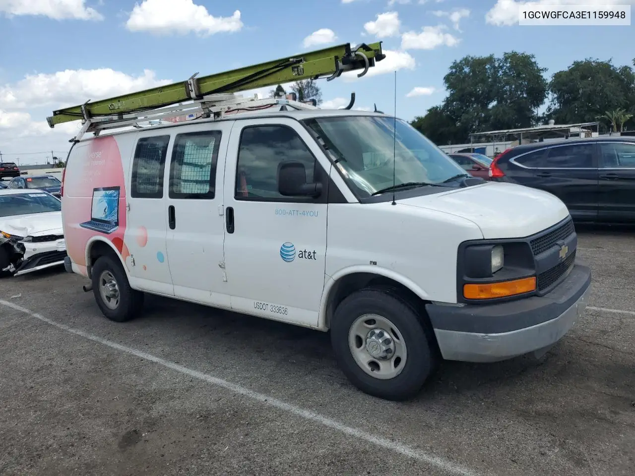 2014 Chevrolet Express G2500 VIN: 1GCWGFCA3E1159948 Lot: 47978075