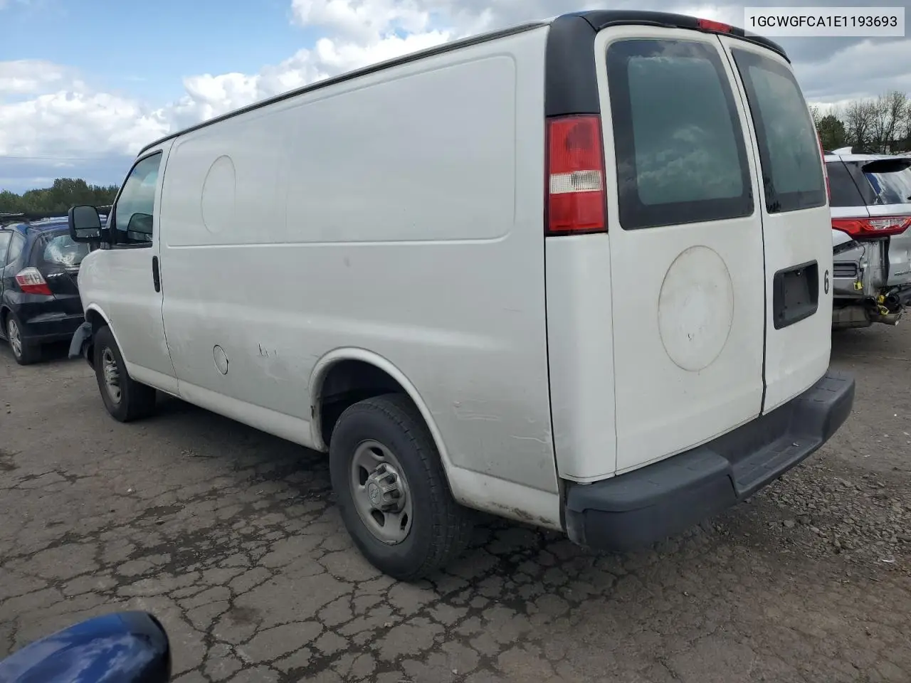 2014 Chevrolet Express G2500 VIN: 1GCWGFCA1E1193693 Lot: 56484045