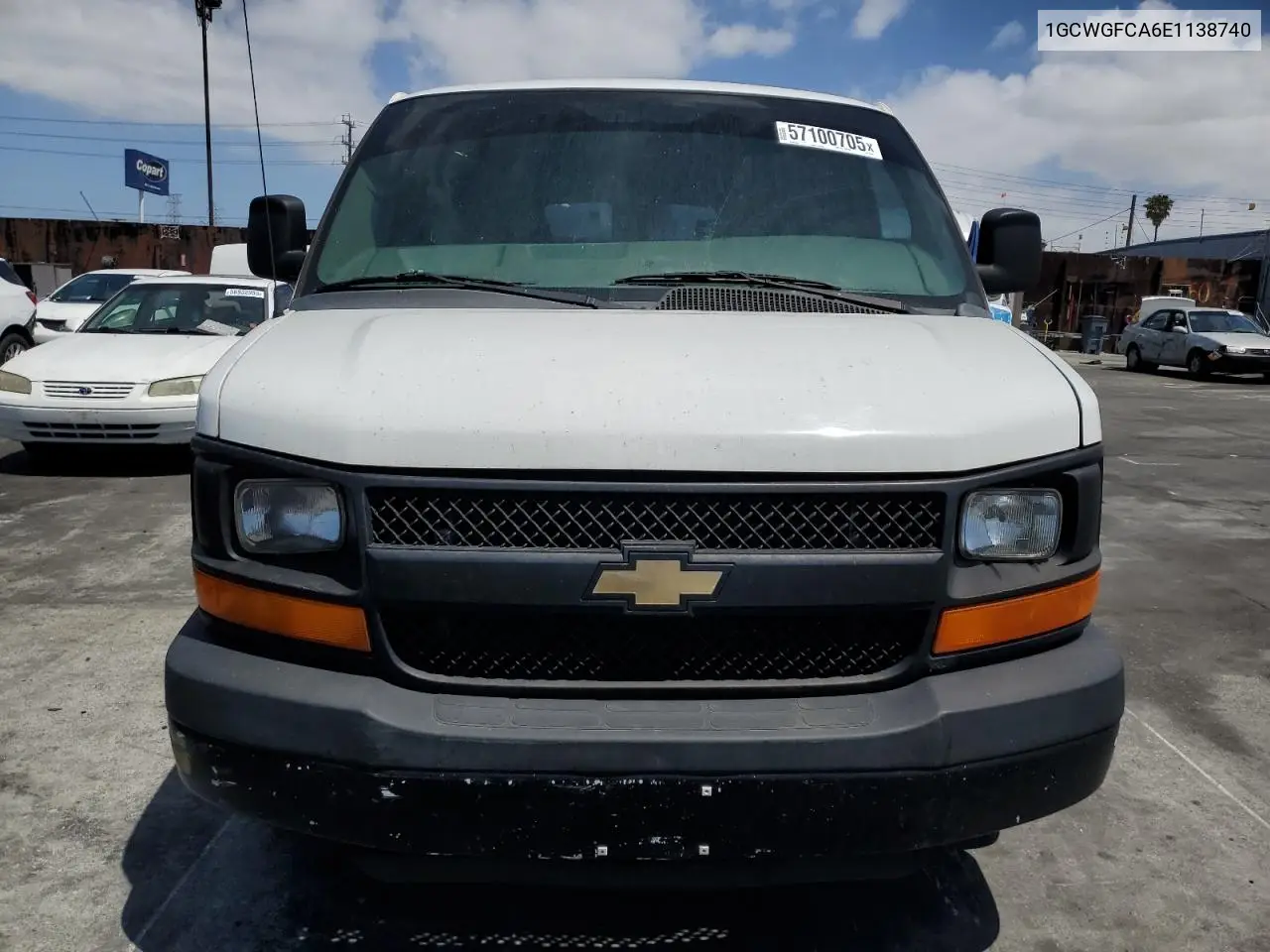 2014 Chevrolet Express G2500 VIN: 1GCWGFCA6E1138740 Lot: 57100705