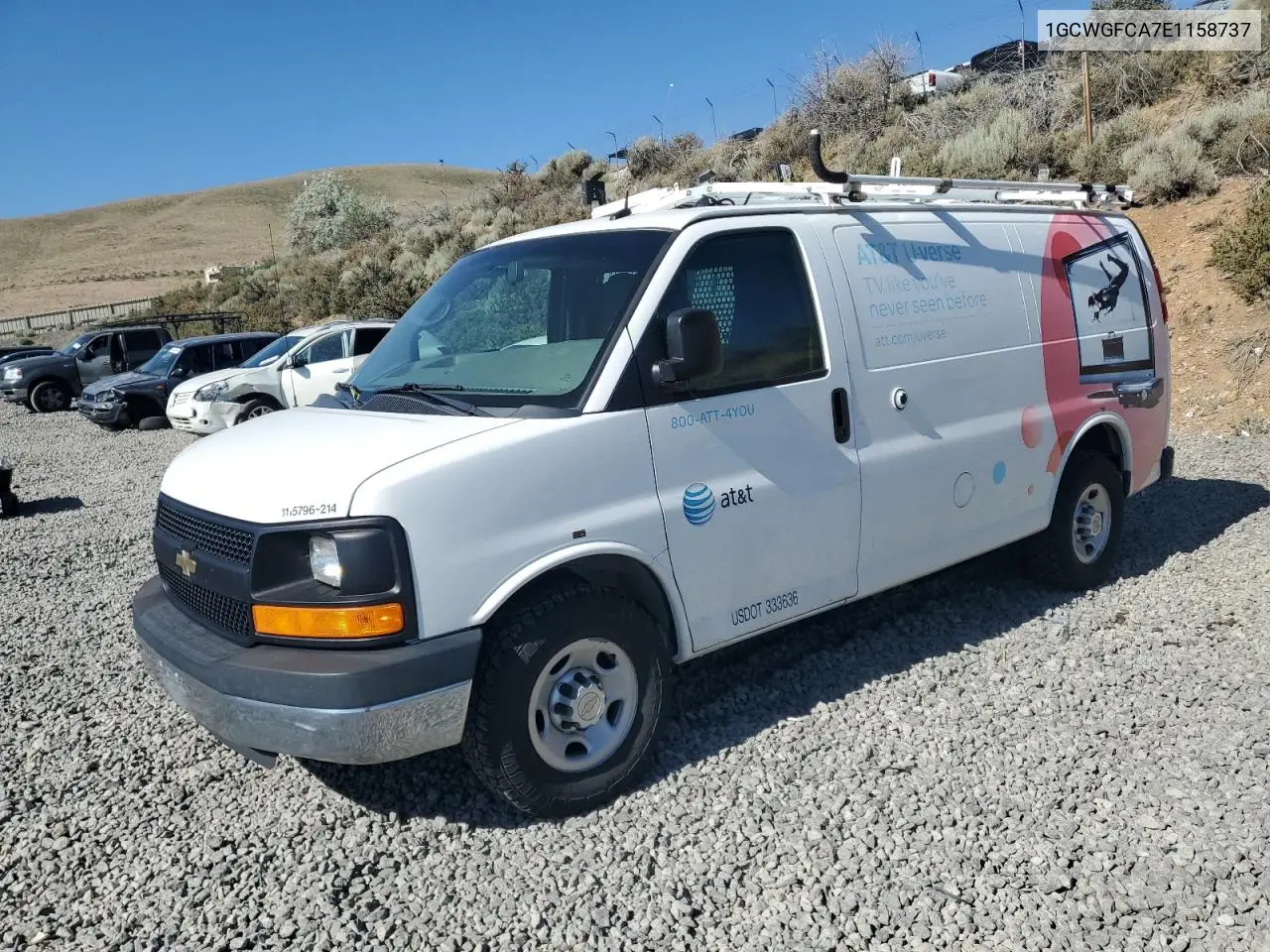 2014 Chevrolet Express G2500 VIN: 1GCWGFCA7E1158737 Lot: 59553065