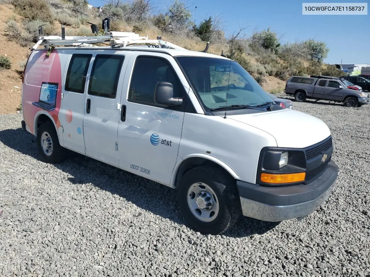 2014 Chevrolet Express G2500 VIN: 1GCWGFCA7E1158737 Lot: 59553065