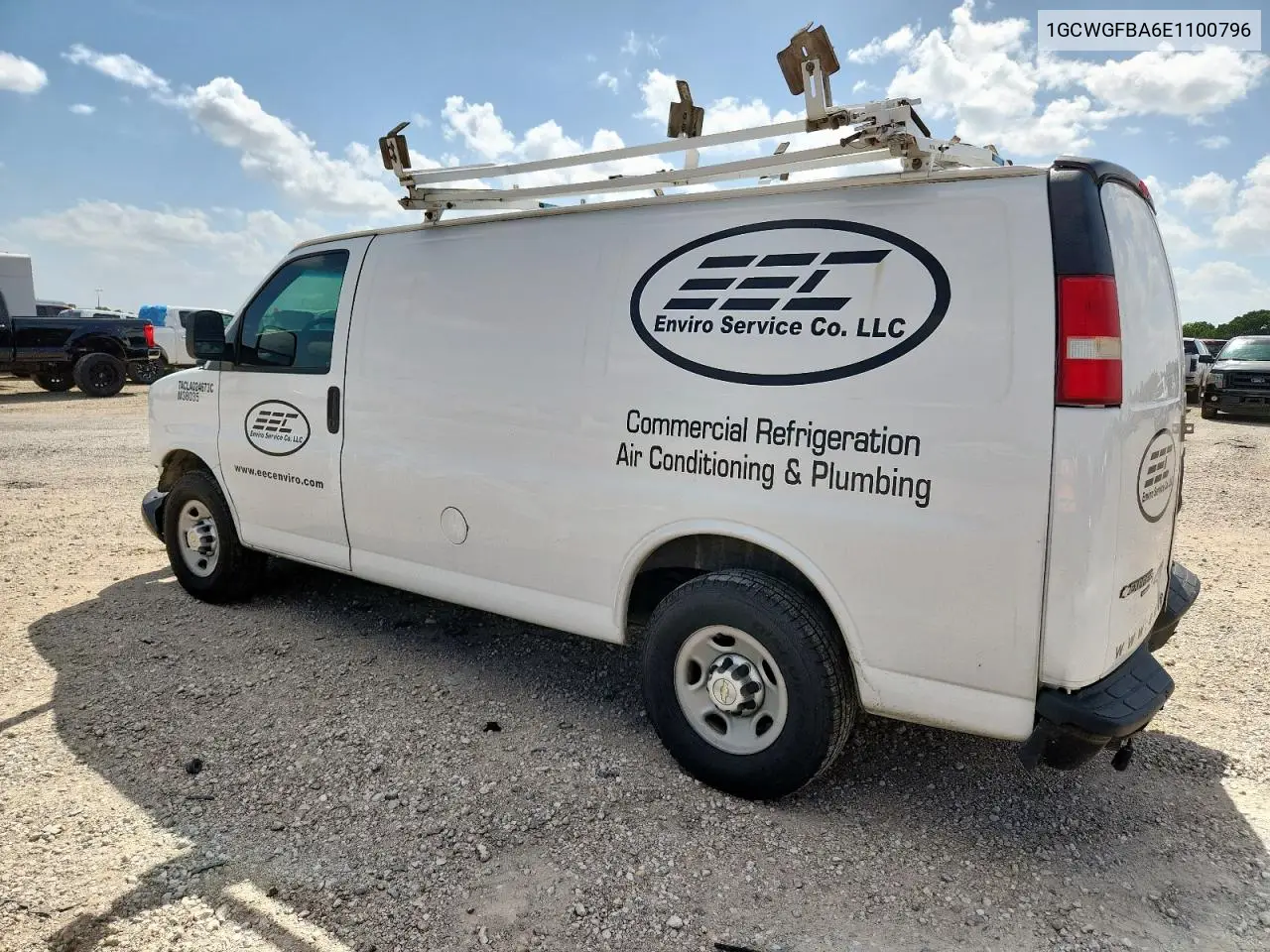2014 Chevrolet Express G2500 VIN: 1GCWGFBA6E1100796 Lot: 61839795