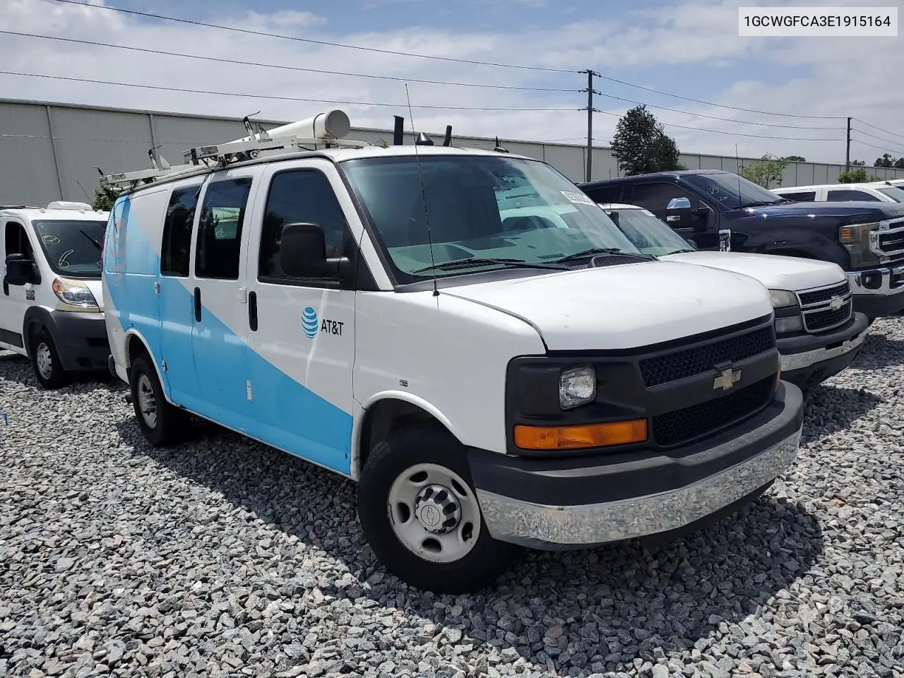 2014 Chevrolet Express G2500 VIN: 1GCWGFCA3E1915164 Lot: 62366925