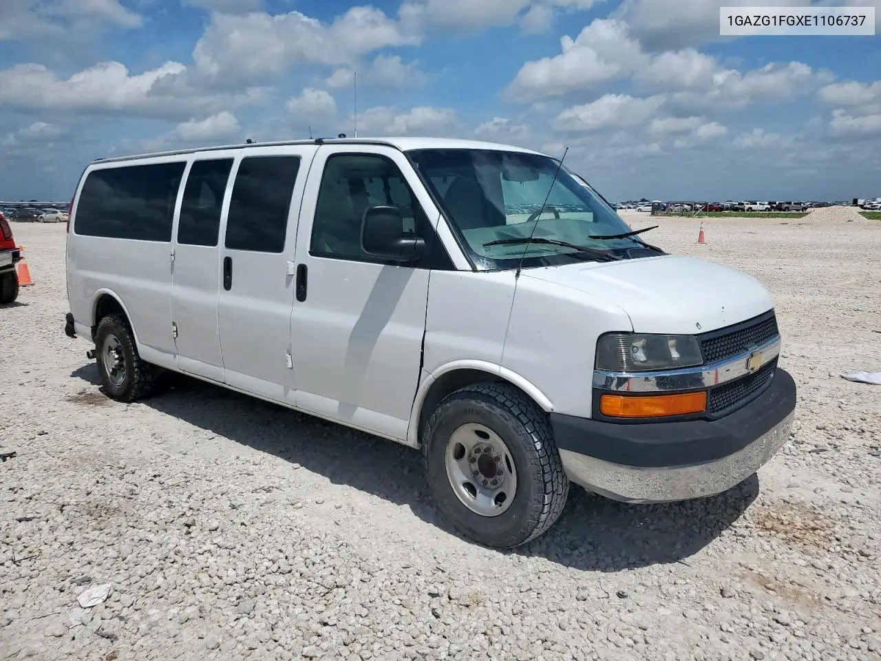 2014 Chevrolet Express G3500 Lt VIN: 1GAZG1FGXE1106737 Lot: 62956805