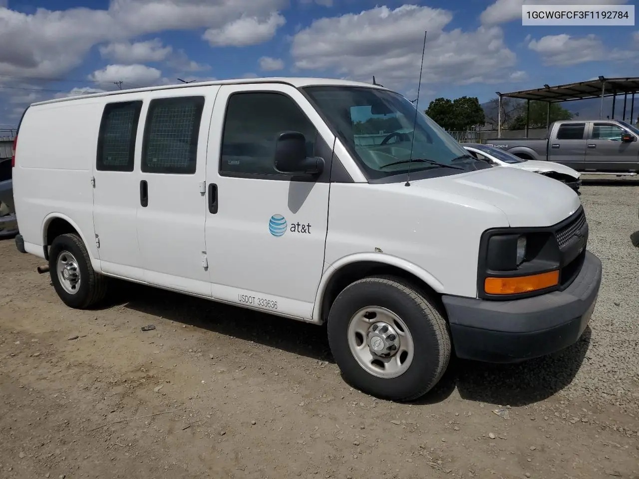 2015 Chevrolet Express G2500 VIN: 1GCWGFCF3F1192784 Lot: 56364475