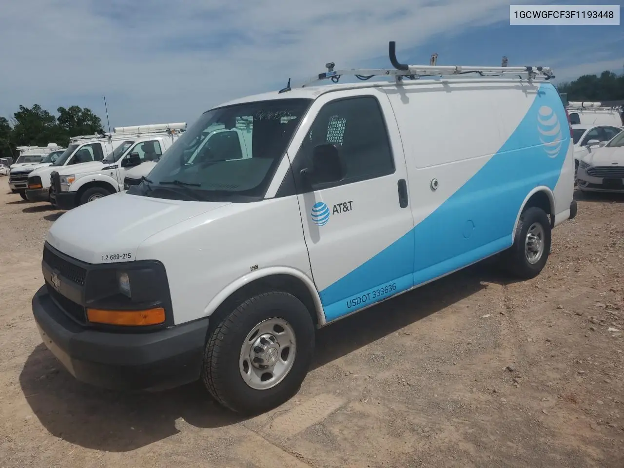2015 Chevrolet Express G2500 VIN: 1GCWGFCF3F1193448 Lot: 56364525