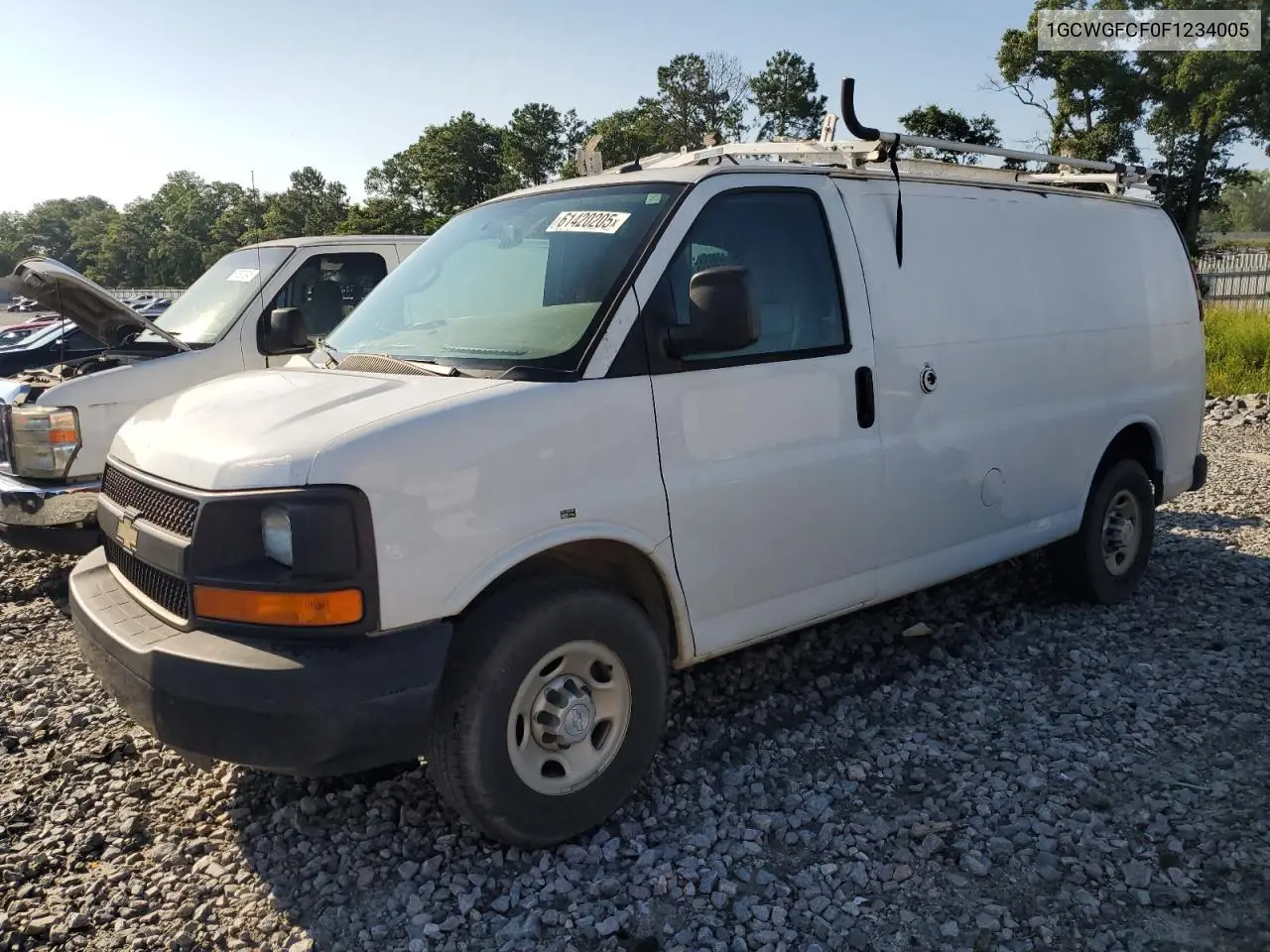 2015 Chevrolet Express G2500 VIN: 1GCWGFCF0F1234005 Lot: 61420205