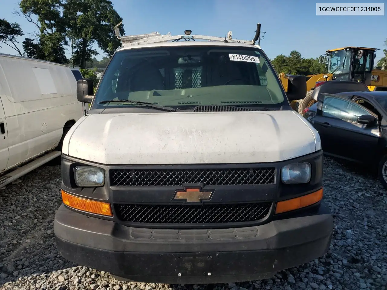2015 Chevrolet Express G2500 VIN: 1GCWGFCF0F1234005 Lot: 61420205