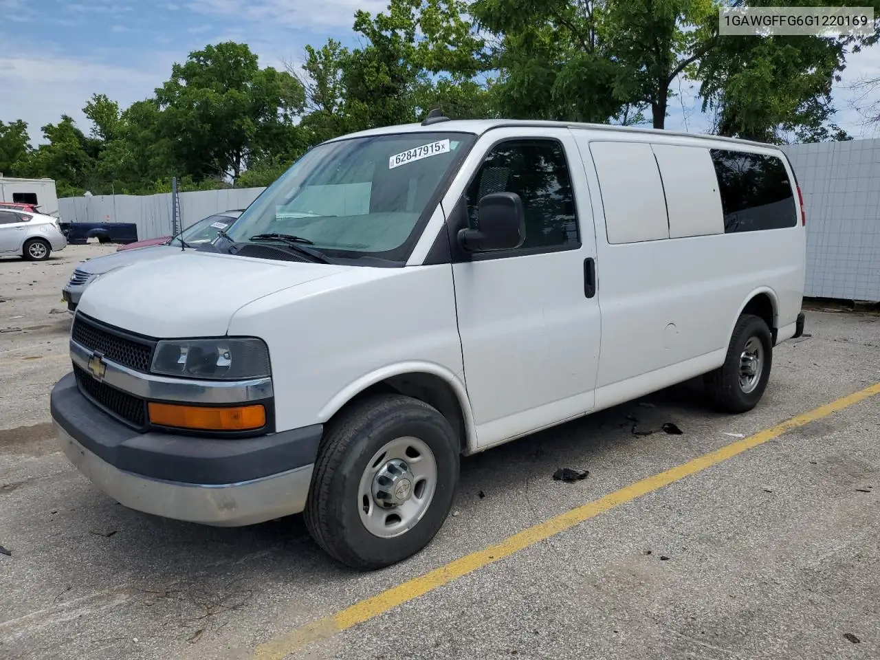 2016 Chevrolet Express G2500 Lt VIN: 1GAWGFFG6G1220169 Lot: 62847915