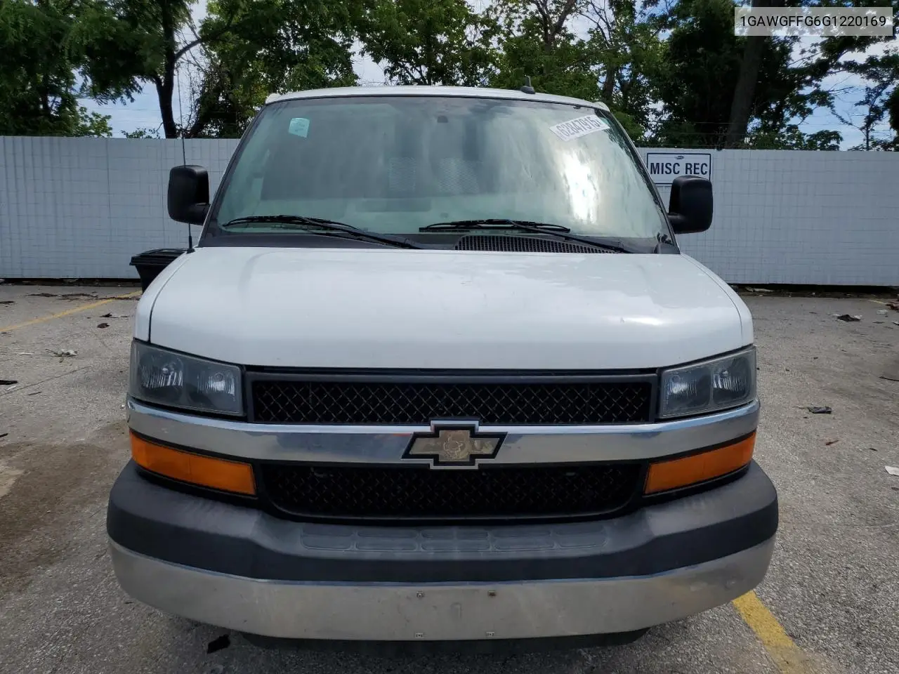 2016 Chevrolet Express G2500 Lt VIN: 1GAWGFFG6G1220169 Lot: 62847915
