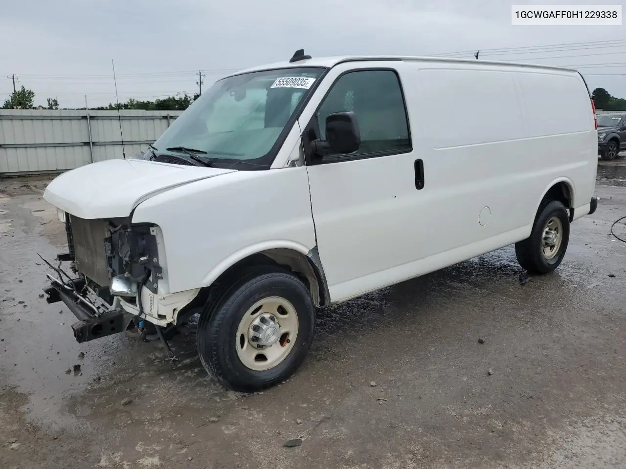 2017 Chevrolet Express G2500 VIN: 1GCWGAFF0H1229338 Lot: 55509035