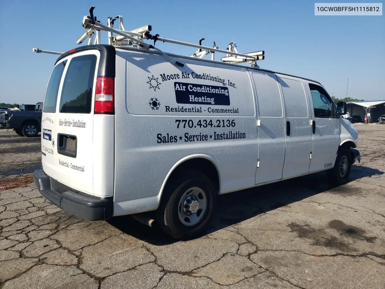 2017 Chevrolet Express G2500 VIN: 1GCWGBFF5H1115812 Lot: 56131175