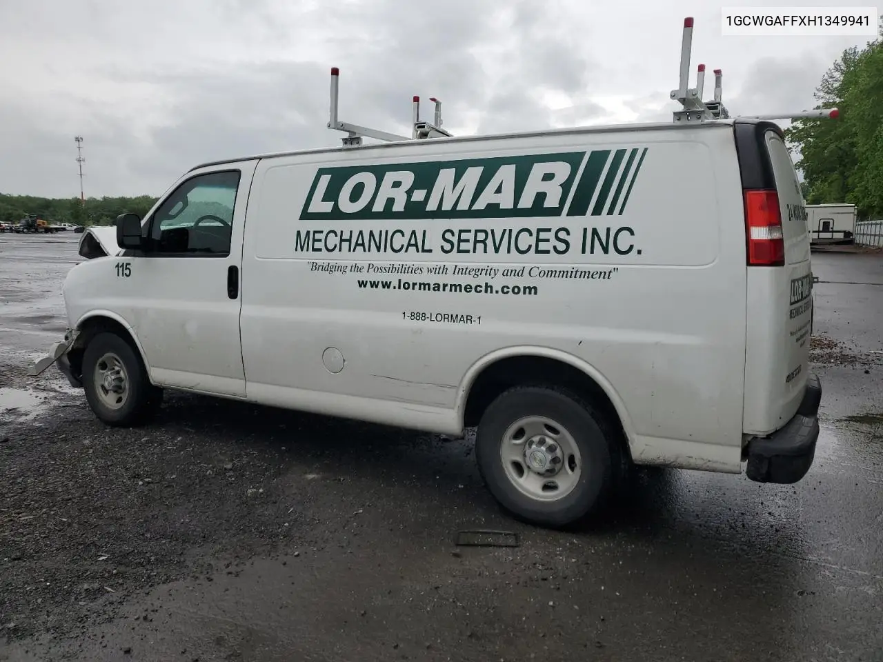 2017 Chevrolet Express G2500 VIN: 1GCWGAFFXH1349941 Lot: 56697665