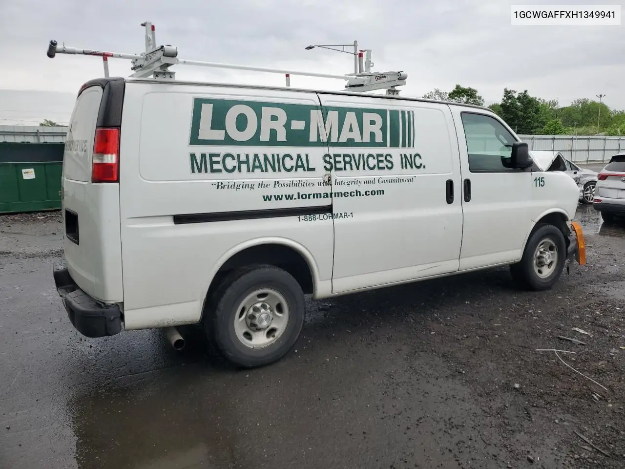 2017 Chevrolet Express G2500 VIN: 1GCWGAFFXH1349941 Lot: 56697665
