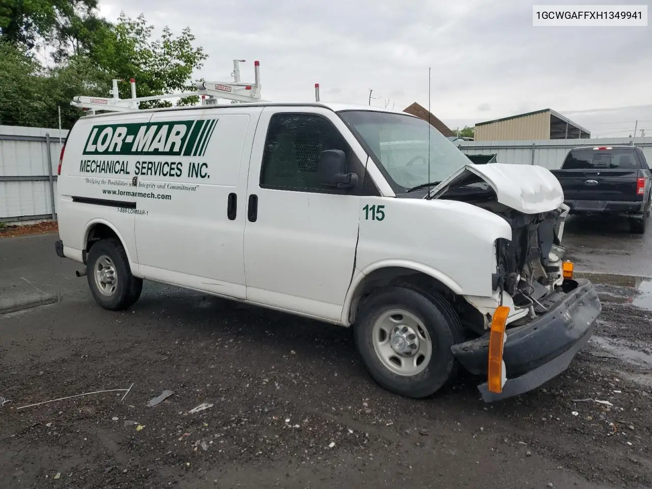 2017 Chevrolet Express G2500 VIN: 1GCWGAFFXH1349941 Lot: 56697665