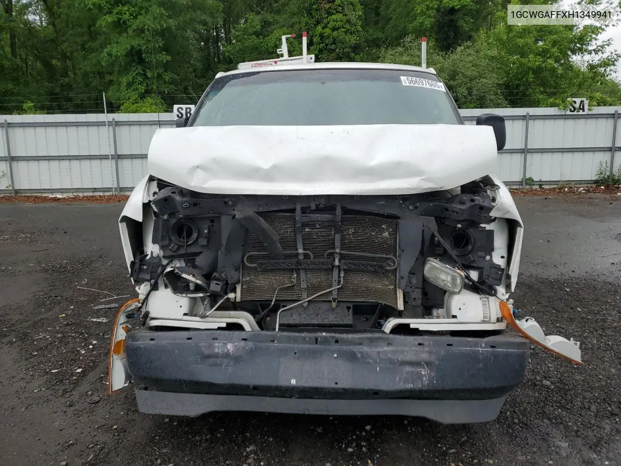 2017 Chevrolet Express G2500 VIN: 1GCWGAFFXH1349941 Lot: 56697665
