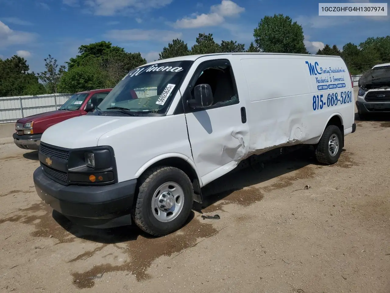 2017 Chevrolet Express G3500 VIN: 1GCZGHFG4H1307974 Lot: 56925625