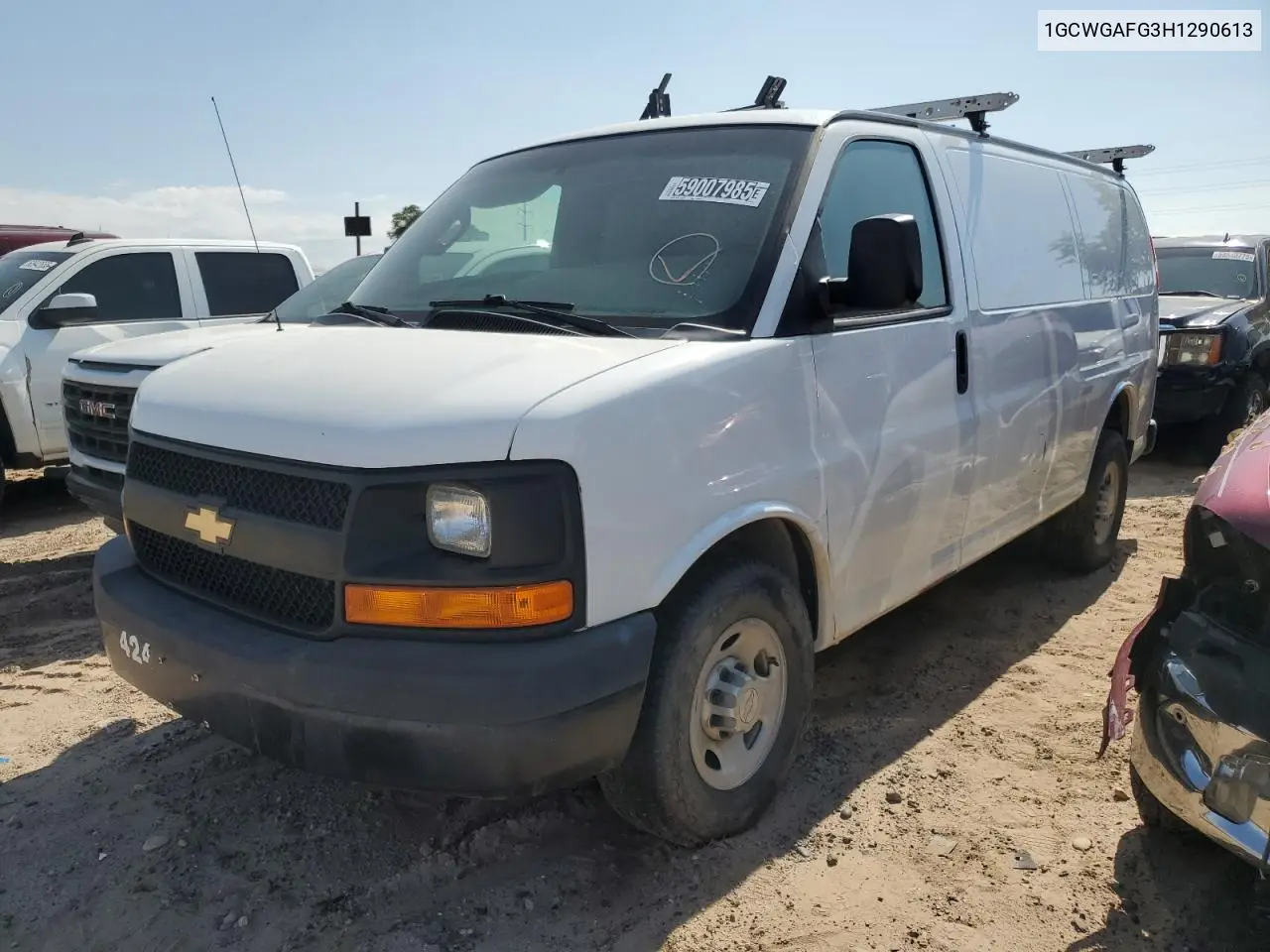 2017 Chevrolet Express G2500 VIN: 1GCWGAFG3H1290613 Lot: 59007985