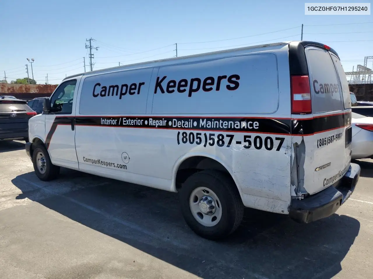 2017 Chevrolet Express G3500 VIN: 1GCZGHFG7H1295240 Lot: 62608985