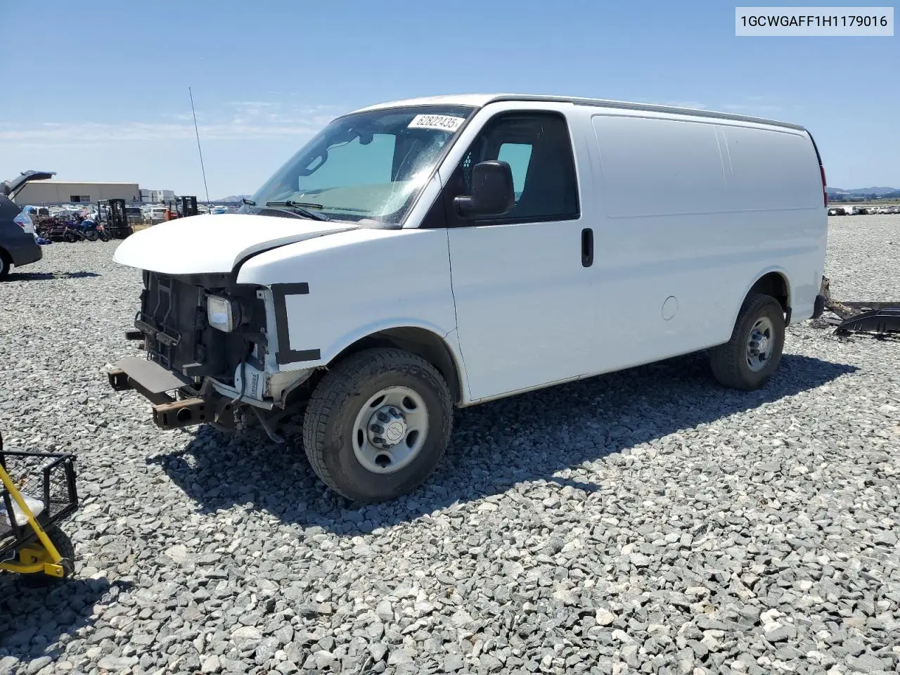 2017 Chevrolet Express G2500 VIN: 1GCWGAFF1H1179016 Lot: 62822435