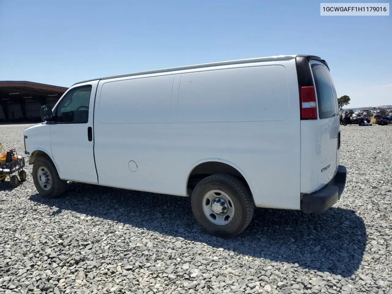 2017 Chevrolet Express G2500 VIN: 1GCWGAFF1H1179016 Lot: 62822435