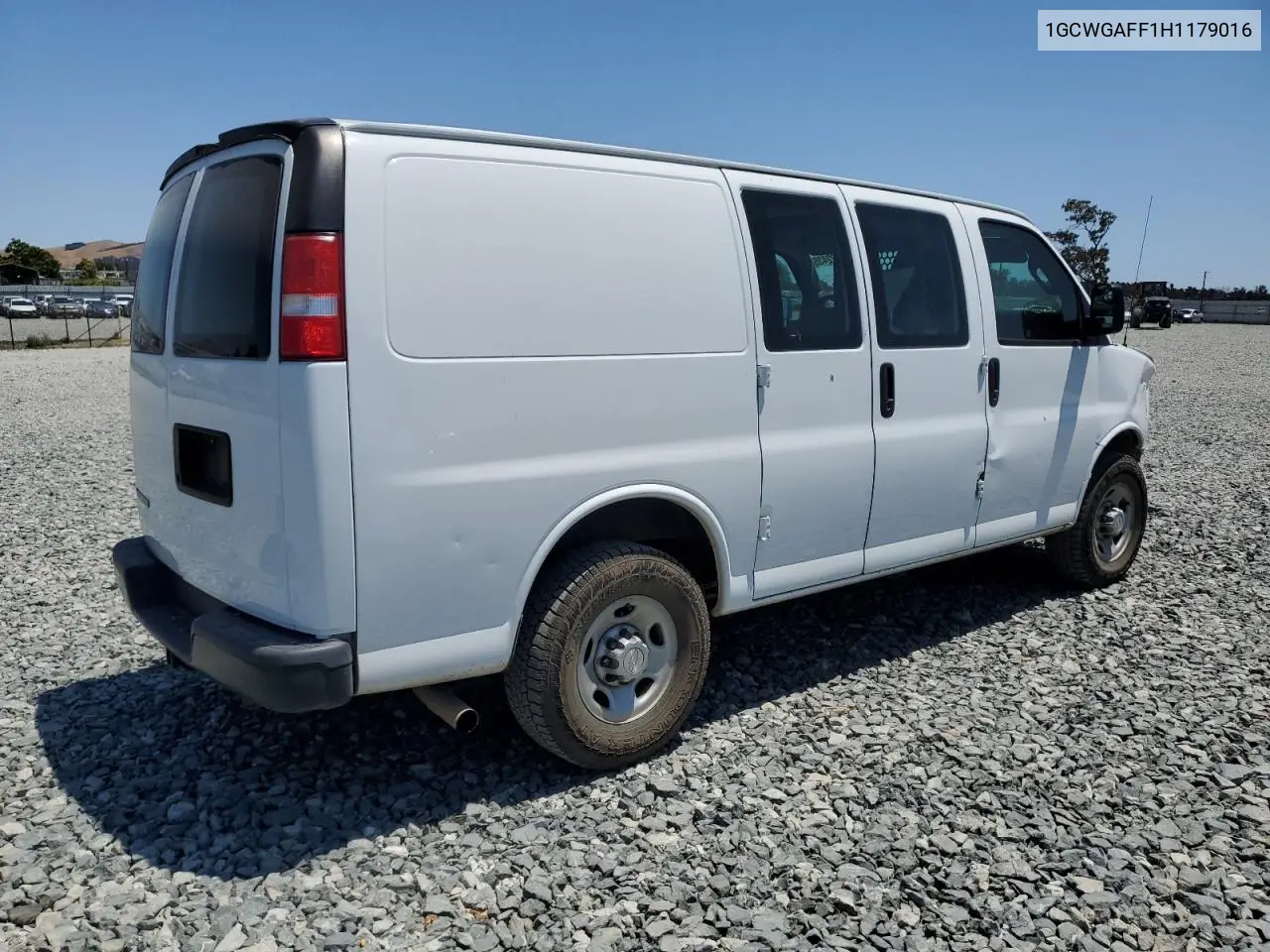 2017 Chevrolet Express G2500 VIN: 1GCWGAFF1H1179016 Lot: 62822435