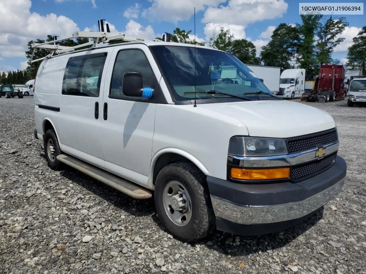 2018 Chevrolet Express G2500 VIN: 1GCWGAFG1J1906394 Lot: 56229455