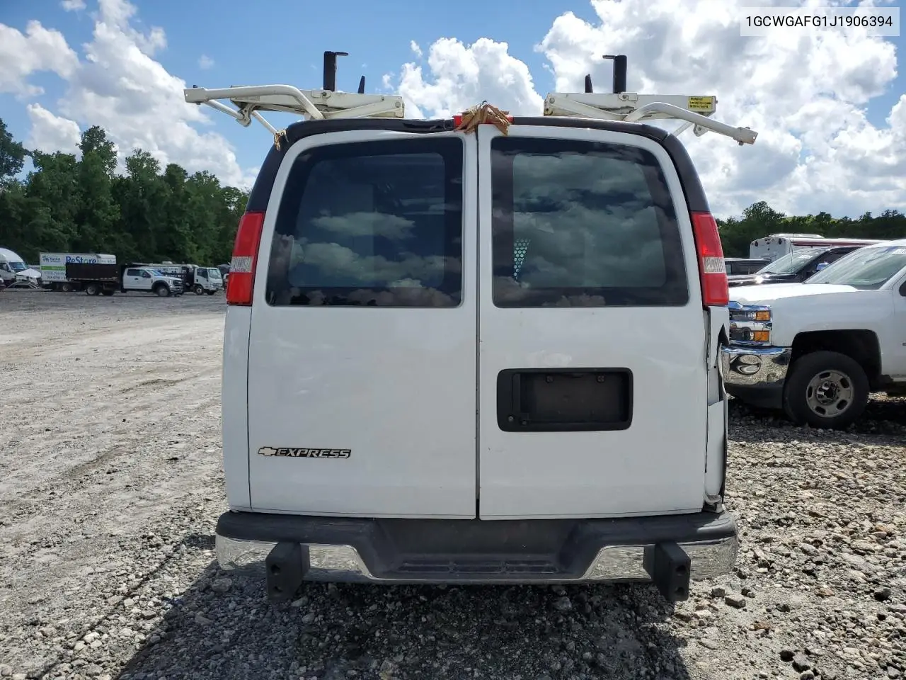 2018 Chevrolet Express G2500 VIN: 1GCWGAFG1J1906394 Lot: 56229455