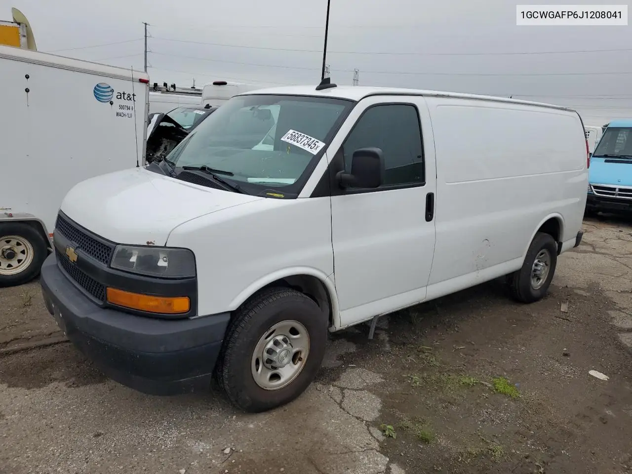 2018 Chevrolet Express G2500 VIN: 1GCWGAFP6J1208041 Lot: 56837345