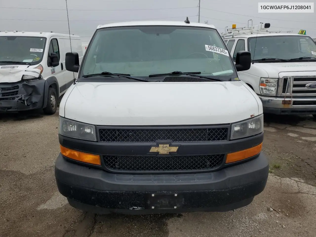 2018 Chevrolet Express G2500 VIN: 1GCWGAFP6J1208041 Lot: 56837345