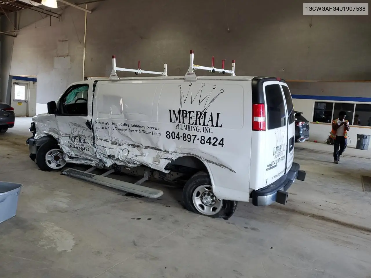 2018 Chevrolet Express G2500 VIN: 1GCWGAFG4J1907538 Lot: 62714965