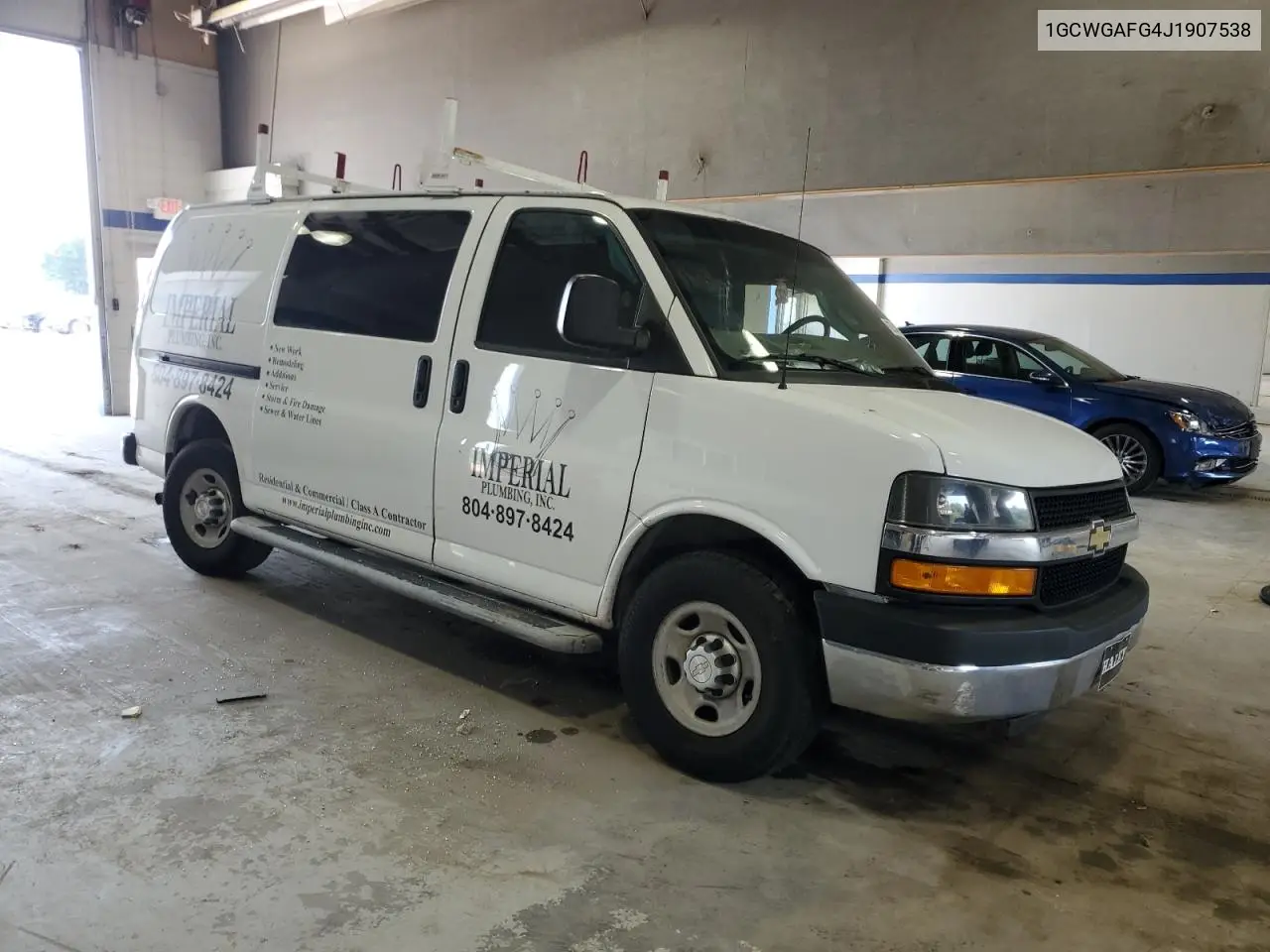 2018 Chevrolet Express G2500 VIN: 1GCWGAFG4J1907538 Lot: 62714965