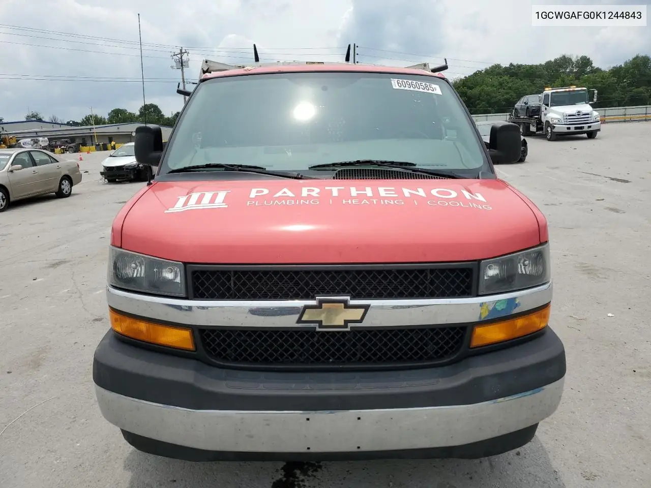 2019 Chevrolet Express G2500 VIN: 1GCWGAFG0K1244843 Lot: 60960585