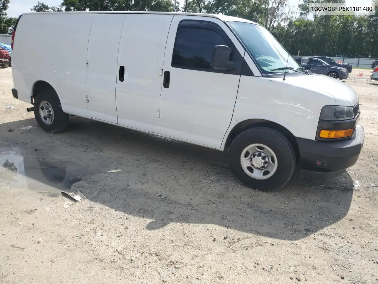 2019 Chevrolet Express G2500 VIN: 1GCWGBFP6K1181480 Lot: 62828605