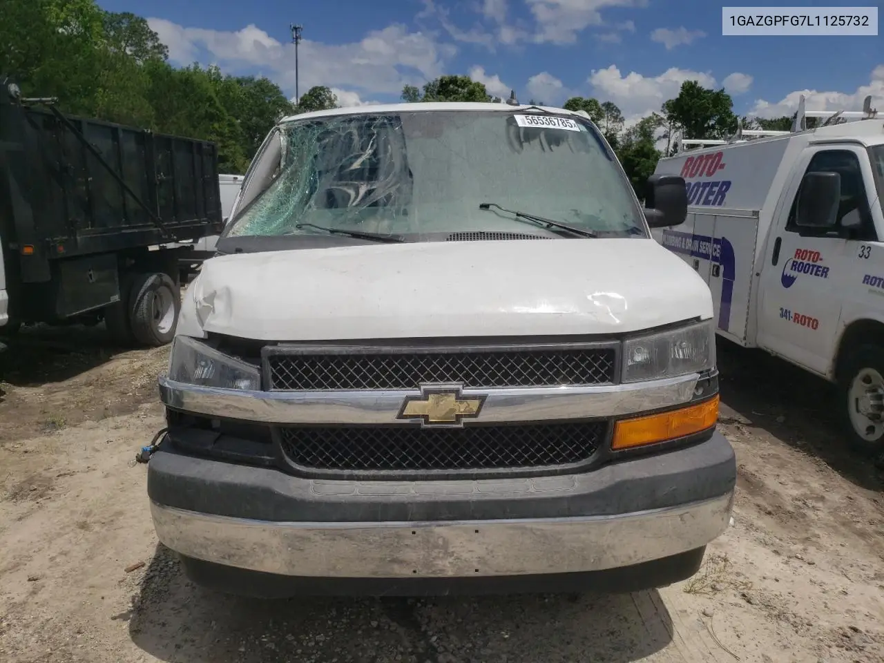 2020 Chevrolet Express G3500 Lt VIN: 1GAZGPFG7L1125732 Lot: 56536785