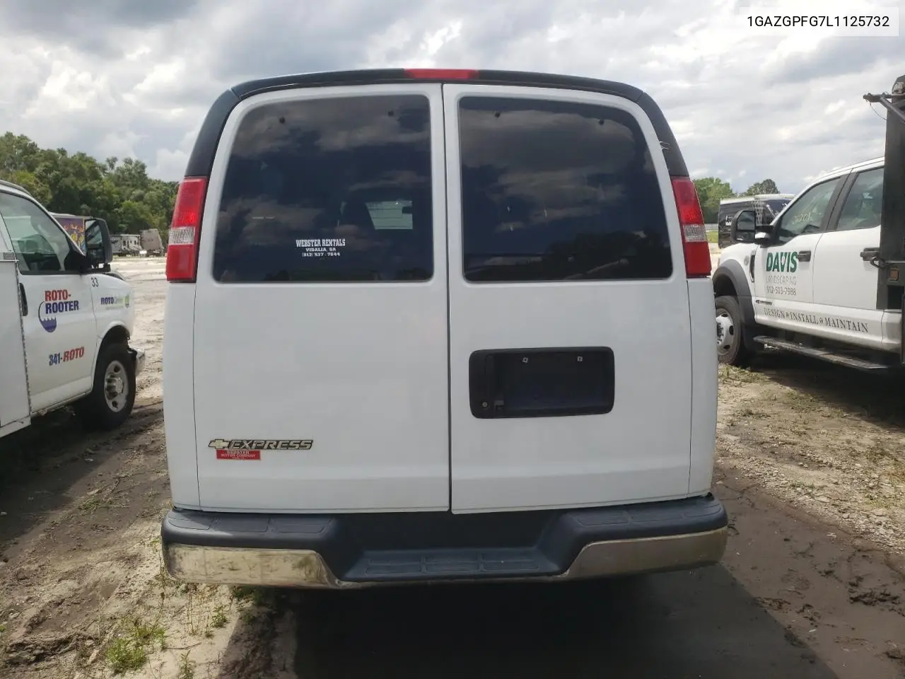 2020 Chevrolet Express G3500 Lt VIN: 1GAZGPFG7L1125732 Lot: 56536785