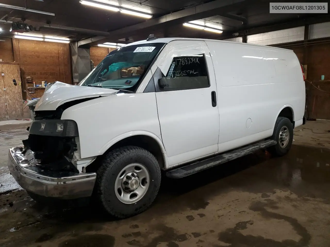 2020 Chevrolet Express G2500 VIN: 1GCWGAFG8L1201305 Lot: 81788234