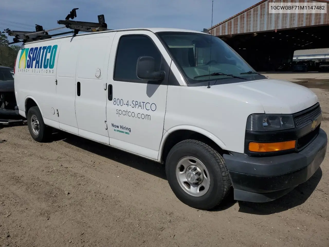 2021 Chevrolet Express G2500 VIN: 1GCWGBF71M1147482 Lot: 52918765