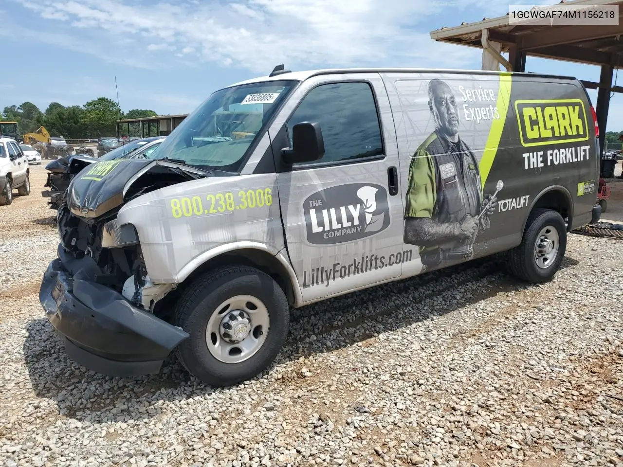 2021 Chevrolet Express G2500 VIN: 1GCWGAF74M1156218 Lot: 53836805