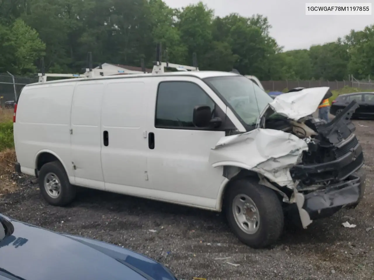 2021 Chevrolet Express G2500 VIN: 1GCWGAF78M1197855 Lot: 57051865