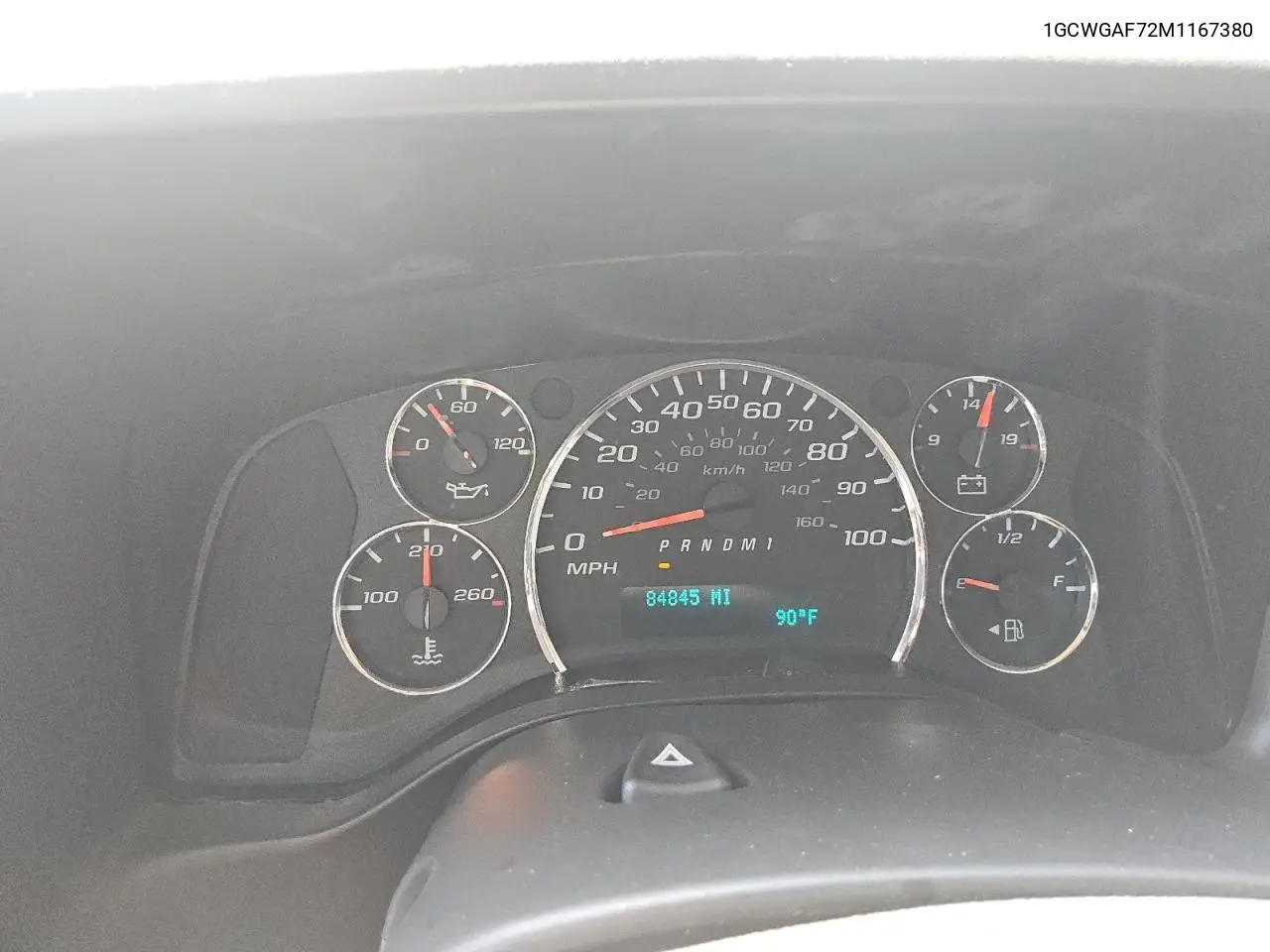 2021 Chevrolet Express G2500 VIN: 1GCWGAF72M1167380 Lot: 62544795
