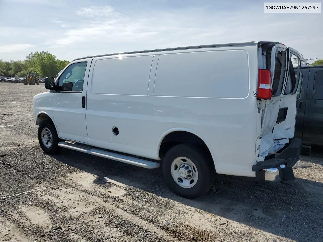 2022 Chevrolet Express G2500 VIN: 1GCWGAF79N1267297 Lot: 55843775