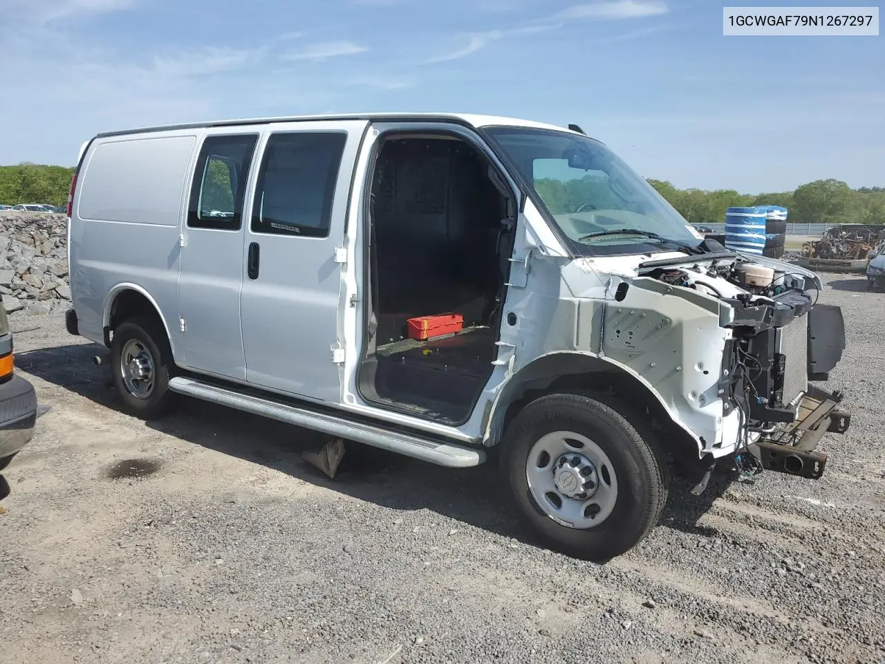 2022 Chevrolet Express G2500 VIN: 1GCWGAF79N1267297 Lot: 55843775