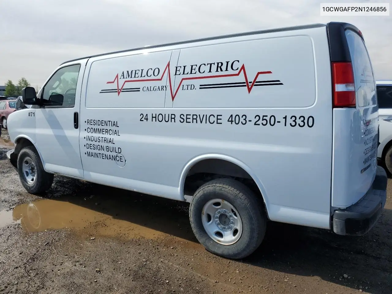 2022 Chevrolet Express G2500 VIN: 1GCWGAFP2N1246856 Lot: 56951385