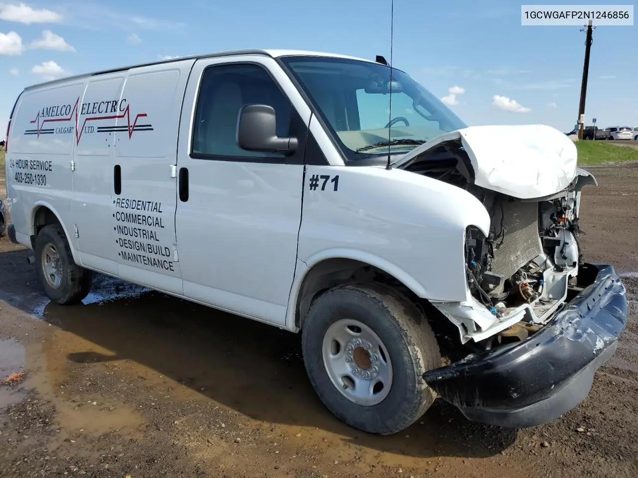 2022 Chevrolet Express G2500 VIN: 1GCWGAFP2N1246856 Lot: 56951385