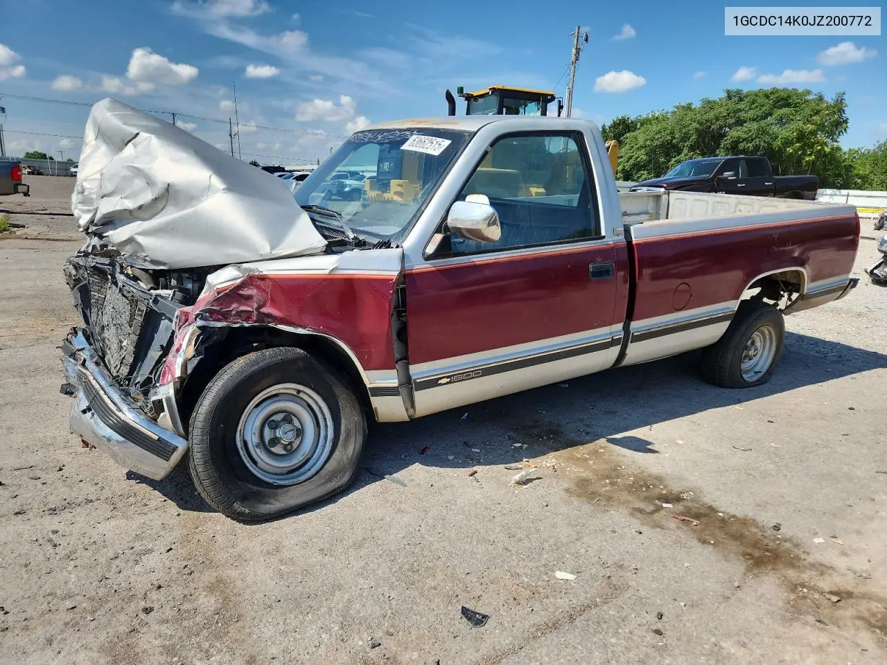 1988 Chevrolet Gmt-400 C1500 VIN: 1GCDC14K0JZ200772 Lot: 63662515