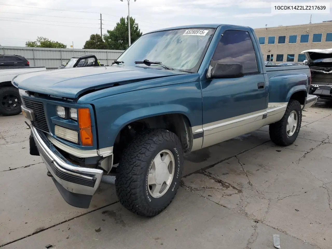 1990 Chevrolet Gmt-400 K1500 VIN: 1GCDK14Z2LZ217639 Lot: 65280915