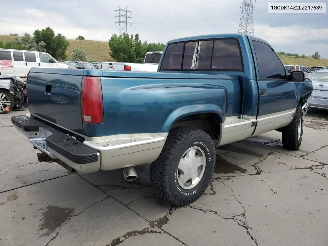 1990 Chevrolet Gmt-400 K1500 VIN: 1GCDK14Z2LZ217639 Lot: 65280915