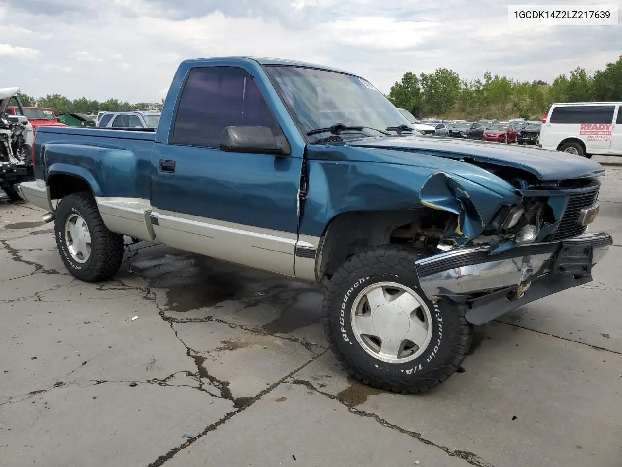 1990 Chevrolet Gmt-400 K1500 VIN: 1GCDK14Z2LZ217639 Lot: 65280915